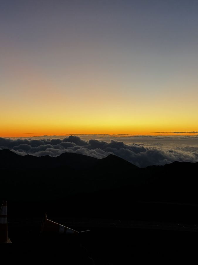 Sunrise above the clouds on Maui