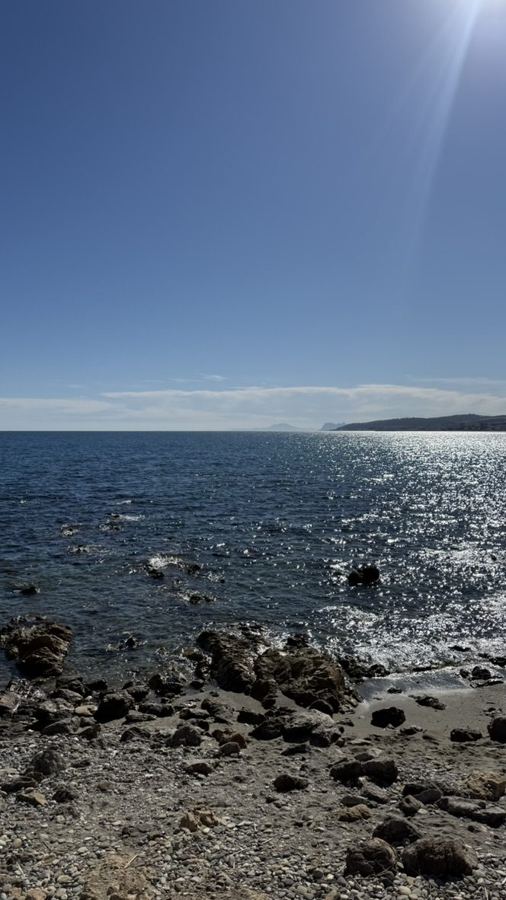The sea along the Andalusian coast