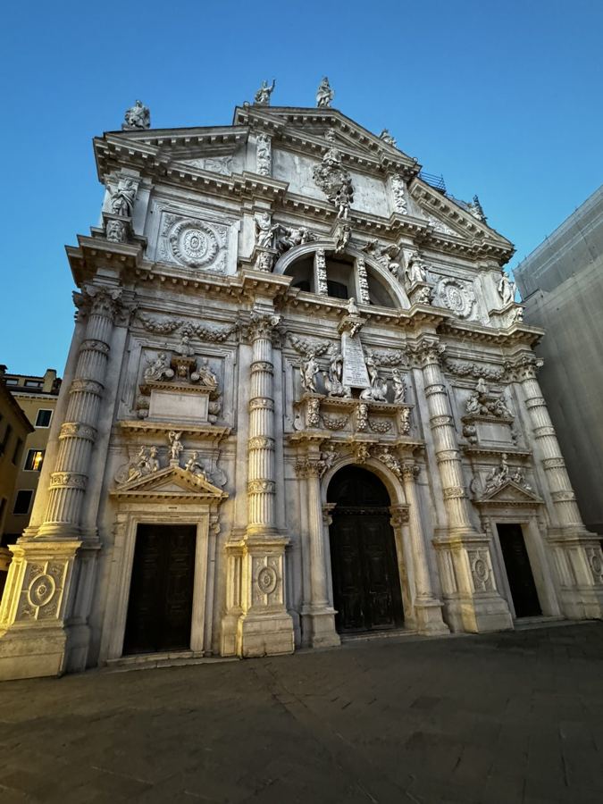 A church facade in Venice